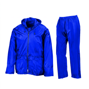 Men's Winter Plus Size Waterproof Lightweight Hooded <b>Rain</b> <b>Jacket</b> Shorts Set Solid <b>Black</b> Casual Full Length Zipper Fly Side - Product Image 3