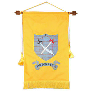 Meilleur matériel Royal Arch Tribal Zebulun Banner Design personnalisé Bannières maçonniques à vendre - Product Image 5