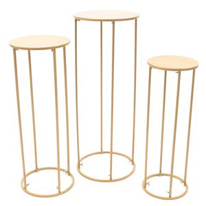 Florero de columna de Metal de estilo moderno para decoraciones de mesa de fiesta en casa o boda accesorio de exhibición elegante - Product Image 3