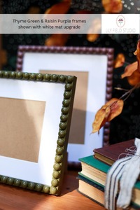 Marco de fotos de resina perlada con diamantes de imitación, marco de fotos de boda elegante para mesa, diseño moderno - Product Image 2