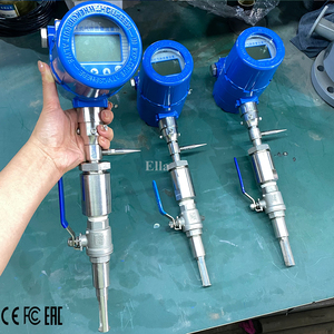 ガス用24V 4-20ma出力挿入タイプ圧縮空気酸素CO2熱質量流量計 - Product Image 1