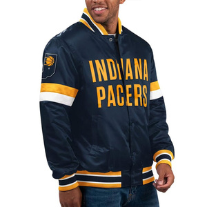 Custom Satin <b>Varsity</b> <b>Jacket</b> Indiana Embroidered Women's Letterman College <b>Jacket</b> 80's 90's <b>Vintage</b> Silk Bomber <b>Jacket</b> - Product Image 3