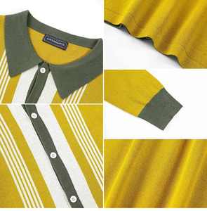 2025 New Fashion Men's Casual Knitted for Shirts Short Sleeve High Quality Summer OEM Service - Product Image 5