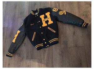 แจ็กเก็ตบอมเบอร์สำหรับผู้ชายเสื้อแจ็กเก็ตหนังปักลายด้วยกำมะหยี่เสื้อแจ็กเก็ตทีมเบสบอลตัวอักษรตัวแทนสำหรับผู้ชาย - Product Image 6