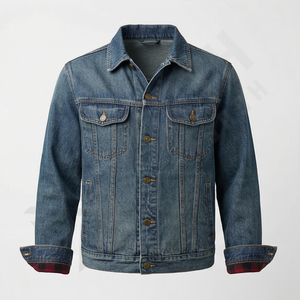 Veste en jean délavée pour homme, manteau en jean décontracté, vêtements d'extérieur de haute qualité, fabricant et fournisseur de mode, style streetwear - Product Image 1