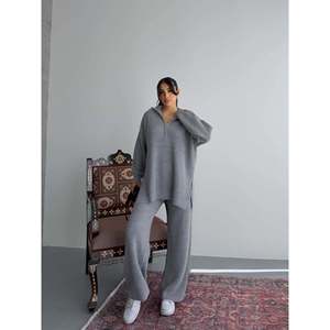 Ensemble en tricot zippé 1556 - Gris - Product Image 1