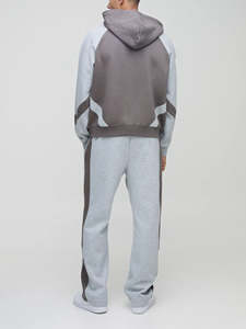 Survêtement de sport pour homme en gros, logo brodé, hiver, qualité supérieure, cordon de serrage, streetwear, 100% polyester - Product Image 3