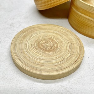 Juego de posavasos de madera de bambú de bobina, posavasos circulares de madera natural al mejor precio, accesorios para bar más vendidos - Product Image 4
