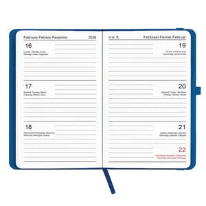Agenda Tascabile 2026 in Pelle PU Personalizzata, Gadget Promozionale - Product Image 6
