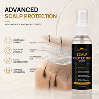 Spray protecteur du cuir chevelu à séchage rapide, barrière cutanée pour l'installation de perruques en dentelle et de systèmes capillaires, marque privée, faible MOQ