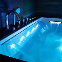 Aquaspring En gros Spa 2 personnes avec massage, bain intérieur, baignoire cascade, spa de luxe en acrylique avec douche