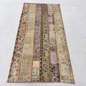 พรมตุรกีขนาด 3.7x7.7 ฟุต สีน้ำตาลล้วน สไตล์วินเทจ - Product Image 1
