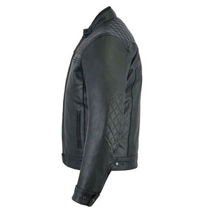 La chaqueta de cuero genuino de carreras para hombre más vendida impermeable y a prueba de viento chaquetas de cuero genuino para montar en moto OEM - Product Image 3