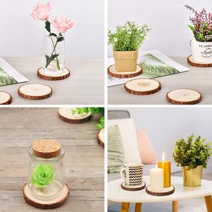 Eco Friendly Wooden Bark <b>Coaster</b> Set Durable Natural Stylish Classic Design 300mm Diameter <b>Drink</b> <b>Coasters</b> <b>for</b> Home Office - Product Image 2