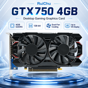 Ruichu GTX 750 128Bit GDDR5 <span class=keywords><strong>4GB</strong></span> สำหรับพัดลมคู่4K <span class=keywords><strong>GPU</strong></span> PCI Express 3.0 X16 DirectX 12การ์ดแสดงผลใหม่ - Product Image 1