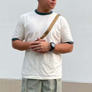 T-shirt à col rond et à manches courtes en coton épais pour homme T-shirts AIRism en coton avec logo personnalisé - Product Image 6