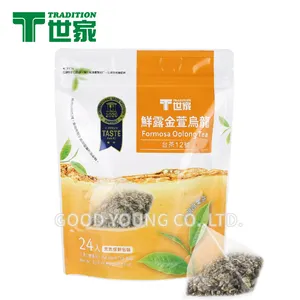 Amazon Hot Sales 3g Whole Leaf Pyramid Oolong Tea 24 Bags Cold Hot Brewing
