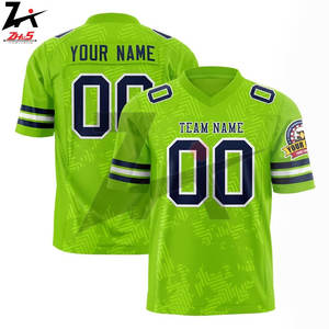 Custom Full Print Streetwear American Retro Football Jersey High Quality Sublimation Mesh Boxy <b>Cropped</b> Rugby Jersey - Product Image 4