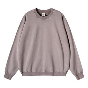 เสื้อสเวตเชิ้ตสำหรับผู้ชายคอกลมเปิดไหล่ตกไซส์ใหญ่ทำจากผ้าฝ้าย100% ปรับแต่งได้ตาม420gsm - Product Image 1