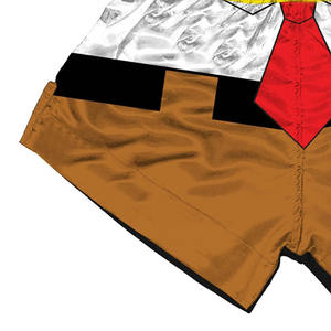 Best Selling High Quality 100% Polyester Satin Muay Thai Boxing <b>Shorts</b> for <b>Men</b> Hot <b>Shorts</b> Pattern Vintage Style <b>Elastic</b> <b>Waist</b> - Product Image 5