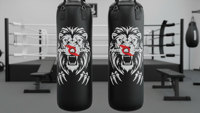 Sac de frappe de boxe en cuir haute qualité POWER PUNCH, robuste, remplissable de sable, 25 kg, équipement d'entraînement stationnaire pour la maison et la salle de sport, garantie 2 ans