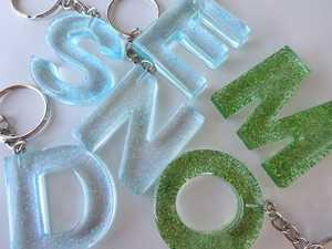 Résine Lettre Porte-clés Dames Étudiants Anglais Lettre Pendentif Mode Sac À Dos Porte-clés - Product Image 5