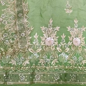 Modern Designer Unstitched Hand Embroidered Indian Fashion-Forward <b>Suits</b> for Women for Traditional Style Parties - Product Image 2