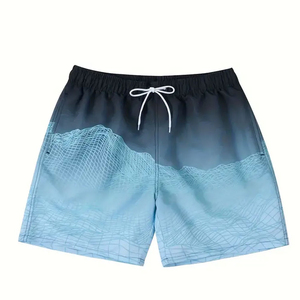 2025 nouveauté 100% qualité tissu Shorts de plage logo personnalisé impression Shorts hommes Streetwear grande taille hommes Shorts - Product Image 1