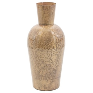 Florero de hierro de metal grande con diseño en relieve intrincado ideal para centro de decoración de interiores de estilo granja - Product Image 6