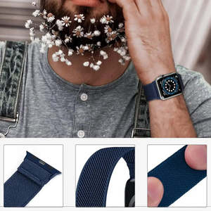 Bracelets de montre intelligente en tissu tissé pour Apple Watch - Product Image 5