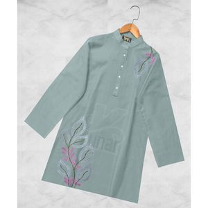 เสื้อเชิ้ตชีฟองปักลายดอกไม้สไตล์เกาหลีสำหรับผู้หญิง ทรงหลวม ไซส์ XL สำหรับใส่ไปงานปาร์ตี้ (ฤดูใบไม้ผลิ/ฤดูใบไม้ร่วง) - Product Image 3