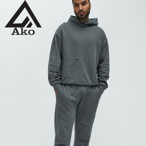 เสื้อฮู้ดดี้พิมพ์ลายโลโก้แบบวินเทจทรงโอเวอร์ไซส์ ผ้าฝ้ายหนานุ่ม 100% ผ้าเฟรนช์เทอร์รี่ สไตล์สตรีท ปักลายแพทช์ - Product Image 1