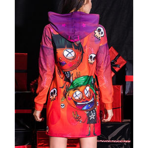 Sweat à capuche personnalisé imprimé en 3D-Graphiques vibrants de haute qualité, idéal pour les fêtes à thème d'Halloween et les tenues décontractées - Product Image 2