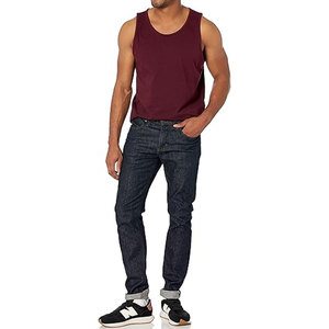 Camiseta sin mangas de punto transpirable de secado rápido para hombre, ropa deportiva elegante con posición de logotipo frontal - Product Image 5
