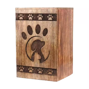 Urnas para Mascotas de Madera Hechas a Mano de Estilo Americano Vintage, Urna de Cremación con Diseño de Árbol de la Vida, Capacidad de 50 Pulgadas Cúbicas, Color Personalizado - Product Image 4