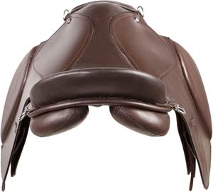 Sillín de doma inglesa de calidad superior para equitación Asiento de contacto cercano de cuero genuino suave Sillín de caballo inglés - Product Image 3