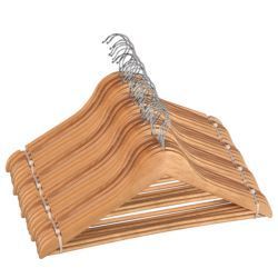 Cintres en bois BEAUTYFULL, très demandés, vente en gros, pour l'exposition de vêtements et de sacs dans la cuisine, la garde-robe ou la salle de bain - Product Image 5