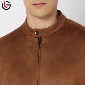 Chaqueta clásica de cuero de ante para hombre de moda High Street Factory Hecho en Pakistán Precio de tela de lona - Product Image 5