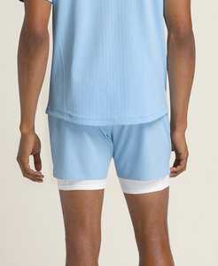 กางเกงขาสั้นเล่นกอล์ฟสำหรับผู้ชายกางเกงขาสั้นเล่นกอล์ฟโพลีเอสเตอร์ย้อมสีล้วนแห้งเร็วขนาด8นิ้วกันน้ำสำหรับฟิตเนสเทนนิส - Product Image 6