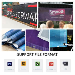 Recinzione Temporanea in PVC con Stampa Personalizzata, Design Economico con Pali <span class=keywords><strong>e</strong></span> Banner Nero, Rete da 8oz per Segnaletica Edile - Product Image 6