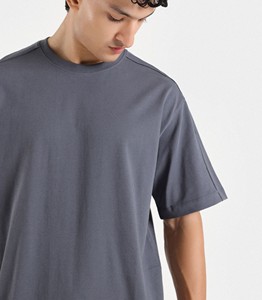 Nueva llegada transpirable hombres camiseta venta al por mayor Casual verano ropa personalizada fabricante camiseta moda Color sólido hombres camiseta - Product Image 6