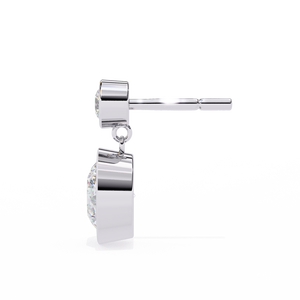 Boucles d'oreilles en or 18 carats avec diamants et pierres précieuses uniques cultivées en laboratoire - Product Image 3