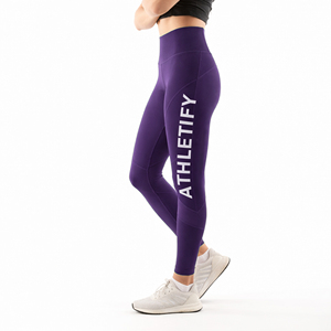 Leggings de yoga ultra extensibles à taille élastique antidérapants et confortables pour l'entraînement et la détente - Product Image 1