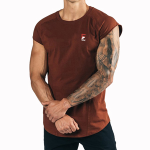 100% coton Spandex hommes gilet de gymnastique séchage rapide décontracté entraînement Singlet confortable tricoté débardeur pour courir Fitness personnalisé - Product Image 4