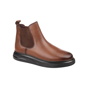 6972 Men's Chelsea Boots Genuine Leather Slip Resistant Autumn Winter Casual Walking Footwear - Product Image 3