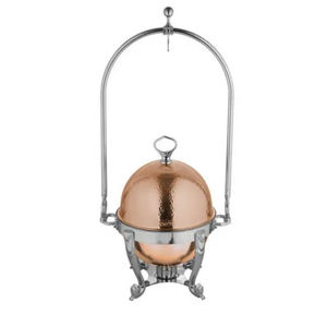 Fournitures d'hôtel Chaffing Dish Vente chaude Cuivre Antique Finition Martelé Design Food Server Chaffing Dish au prix le plus bas - Product Image 2