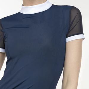 Navy Competition Chemises de spectacle équestre personnalisées de qualité supérieure pour femmes Horse Rider English Horse Racing Products from India - Product Image 5