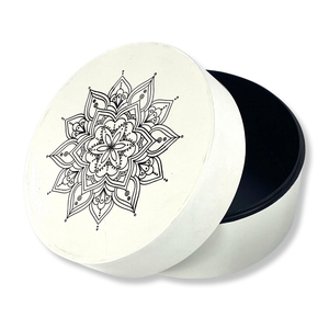 Handmade Black Mandala Print Elegant <b>Lacquerware</b> Glossy MDF Decorative Storage Box for Jewelry Gifts Unique Home Decor - Product Image 3