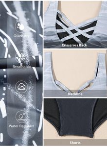 Ropa deportiva personalizada para mujer, conjunto de Bikini de una pieza, traje de baño de carreras para entrenamiento, traje de baño para mujer - Product Image 2