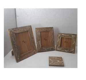 Vente chaude 2023 produit pour mariage utilisation décor à la maison vente chaude bois cadre Photo mariage doué dessus de Table - Product Image 1